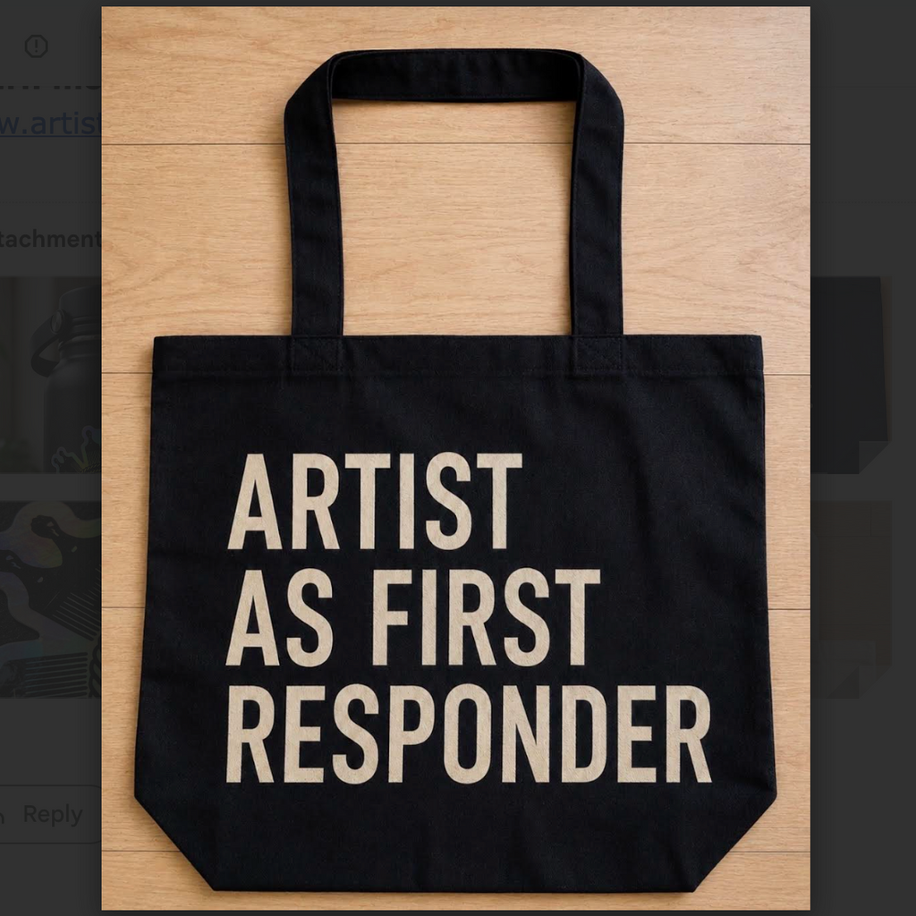 Artist As First Responder Tote Bag