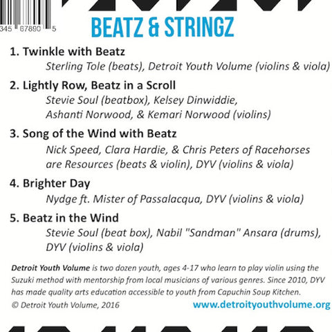 Beatz & Stringz CD, Detroit Hip Hop & Suzuki Violin