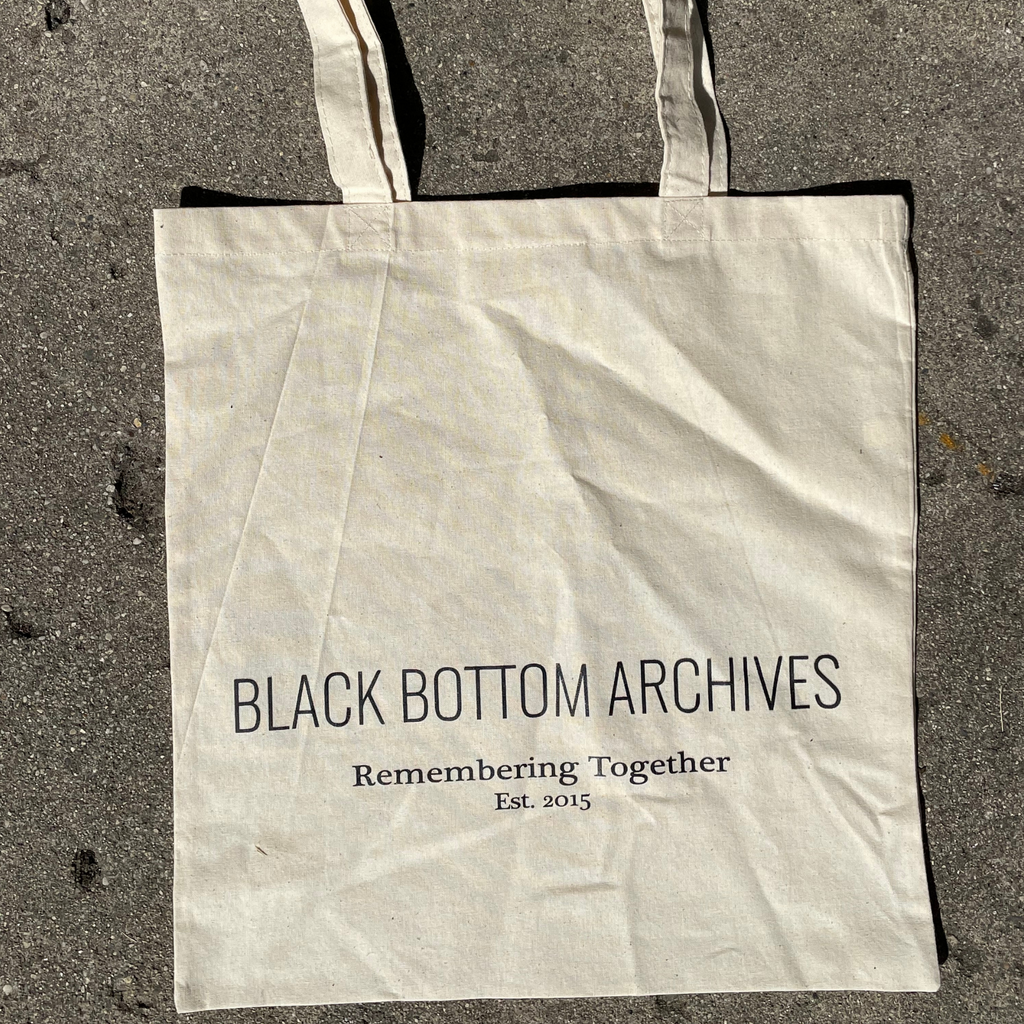 Black Bottom Archives Tote Bag